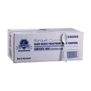 Heavy Weight Teaspoon Polystyrene White