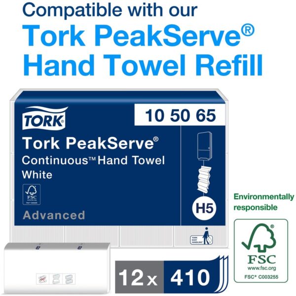 Tork PeakServe Mini Hand Towel Dispenser - Image 3