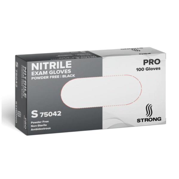Gloves Nitrile Small Black 4mil