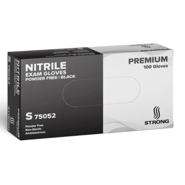 Gloves Nitrile Small Black 5mil