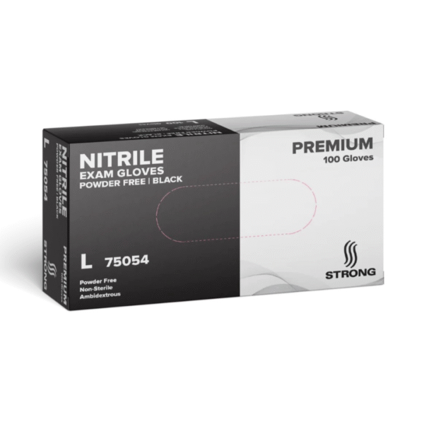 Gloves Nitrile Large Black